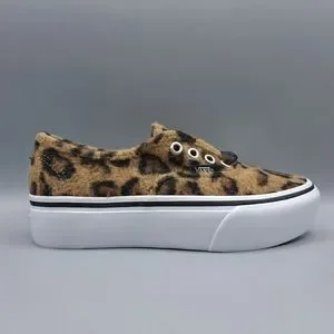 Vans fuzzy deals leopard platform